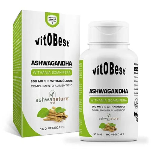 Ashwagandha 100 cápsulas Vitobest | Complemento de Ashwagandha