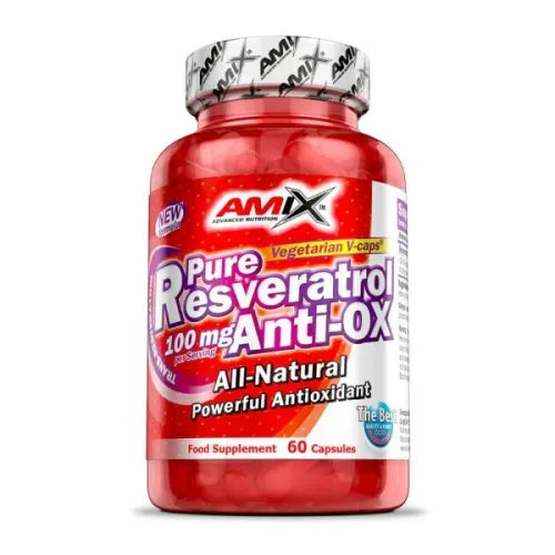Pure Resveratrol Anti-Ox Amix 60 cápsulas | Complemento de resveratrol