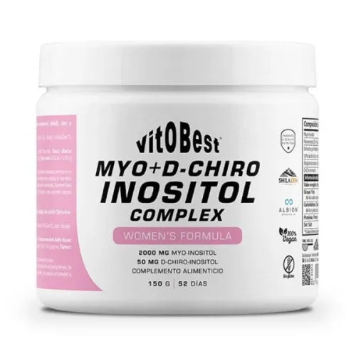 Myo + D-Chiro Inositol Complex Uva Negra 150 g Vitobest | Complejo de Inositoles con Sabor
