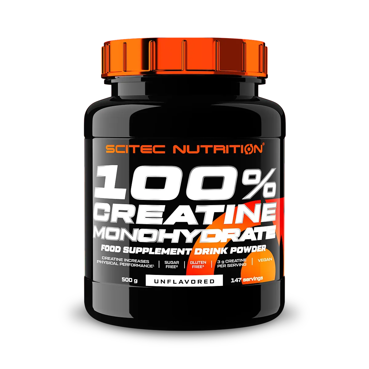 100% Creatine Monohydrate Scitec 500 g | Monohidrato de creatina en polvo neutro