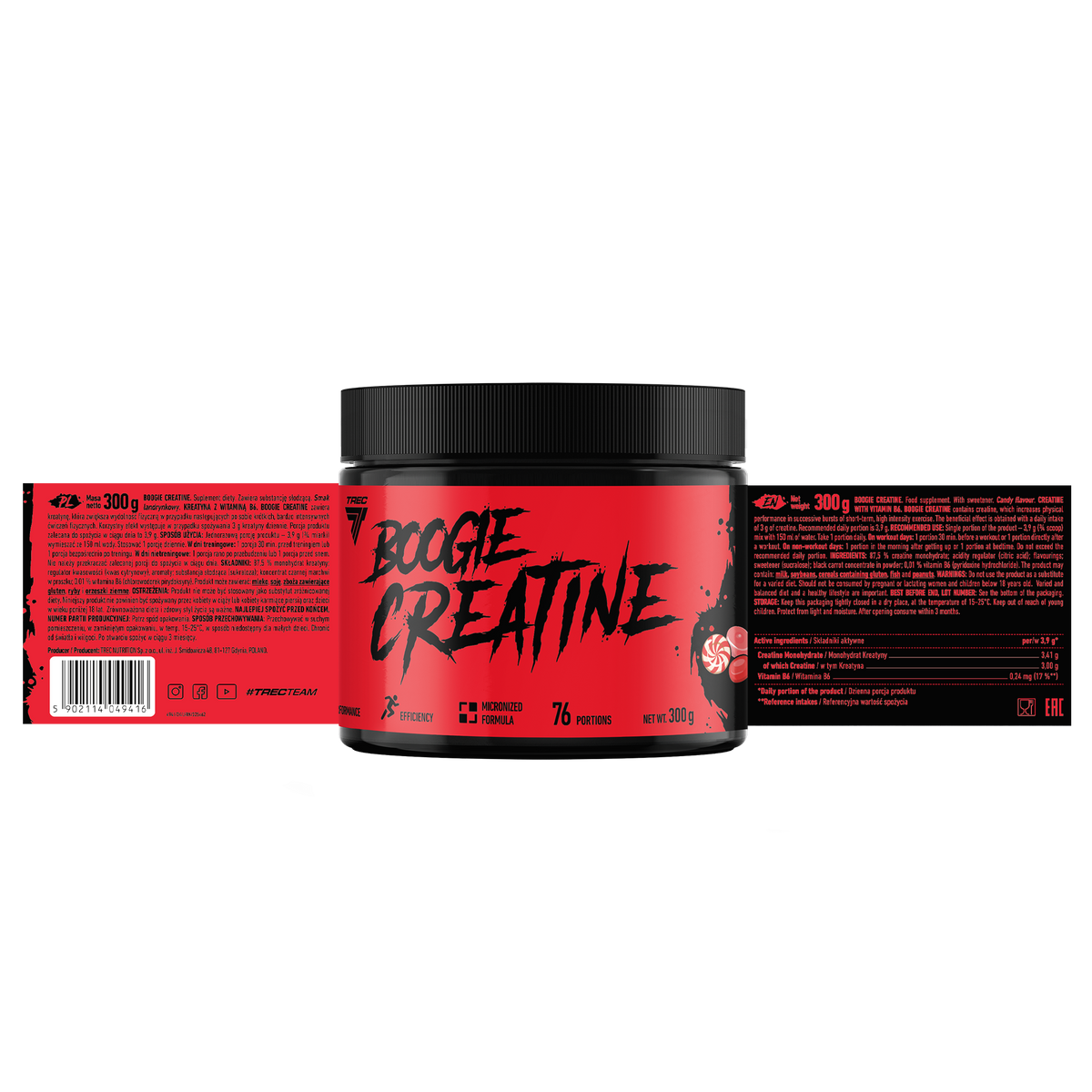 Boogieman Creatine Trec 300 g | Creatina con Sabor