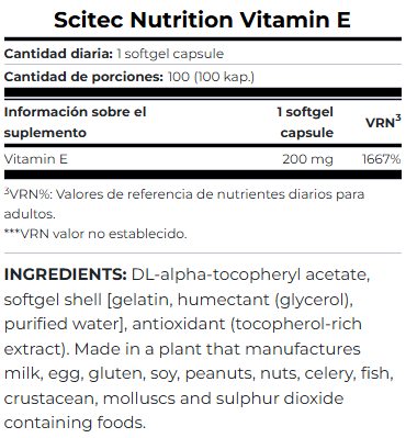 Vitamin E Scitec
