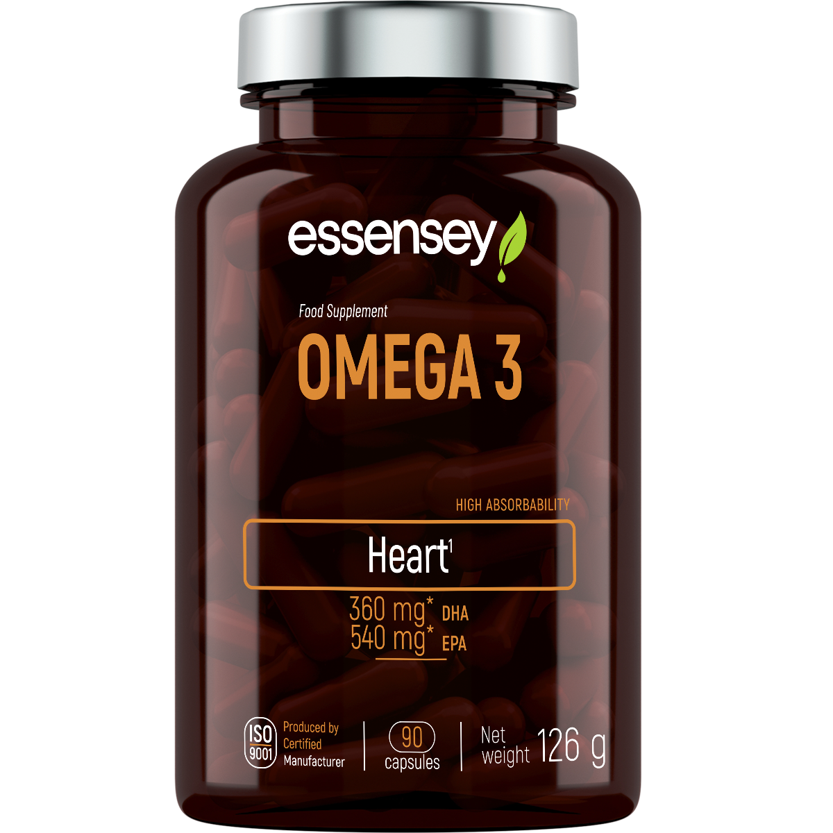 Omega 3 Essensey 90 cápsulas | Ácidos grasos esenciales