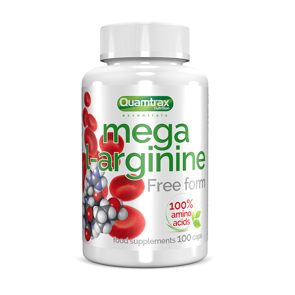 Mega L-Arginine Quamtrax 100 cápsulas