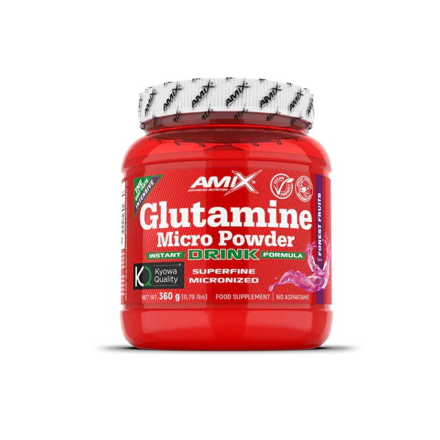 Glutamina Micronizada Amix 360 g | Powder Drink con Sabor