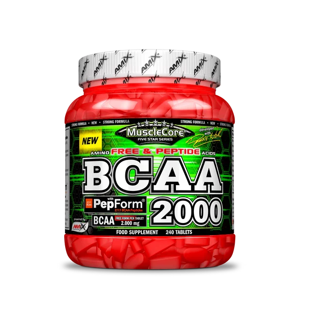 Aminoácidos BCAA 2000 PepForm 240 tabletas | Musclecore Amix