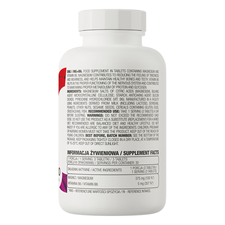 Magnesio + B6 OstroVit 90 comprimidos