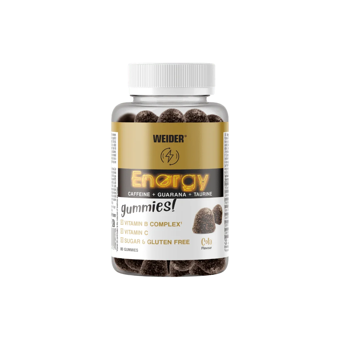 Weider Energy Caffeine Gummies Cola | 80 Gominolas