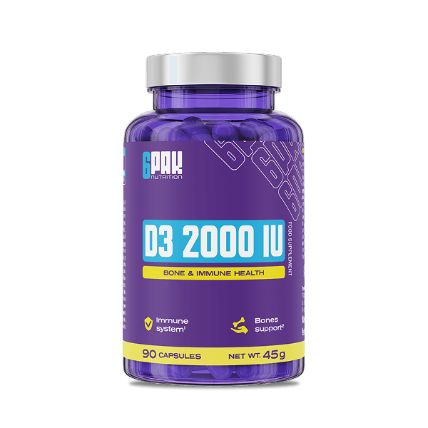 D3 2000 IU 6PACK | Vitamina D para el Cuidado Óseo
